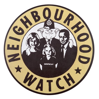 Lot 154 - Banksy (British b.1974), 'Americans Working Overhead & Neighbourhood Watch'