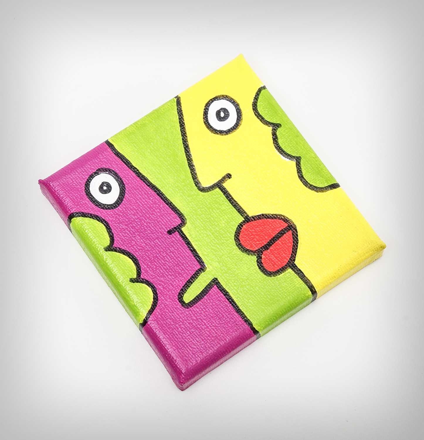Lot 135 - Thierry Noir (French 1958-), 'Untitled (Mini Heads Canvas)', 2012
