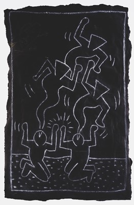 Lot 189 - Keith Haring (American 1958-1990), 'Untitled (Subway Drawing), 1980s