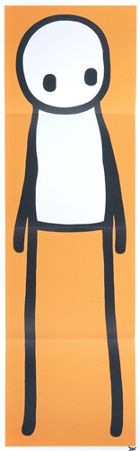 Lot 323 - Stik (British), ‘Standing Figure (Orange)’, 2015