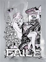 Lot 460 - Faile (Collaboration), 'Butterfly Girl', 2005