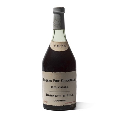Lot 100 - 1 bottle 1875 Barnett et Fils Fine Champagne Cognac