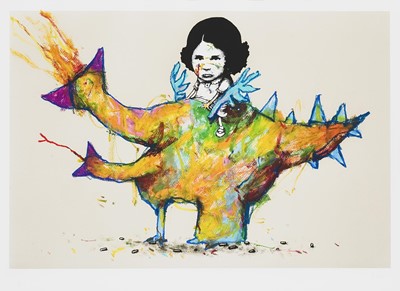 Lot 97 - Dran (French 1979-), 'Poulet-Dinosaure', 2011