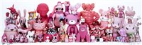 Lot 40 - Daniel & Geo Fuchs (German Couple), 'Kaws - Toy Giants Group Shot (Pink)', 2007