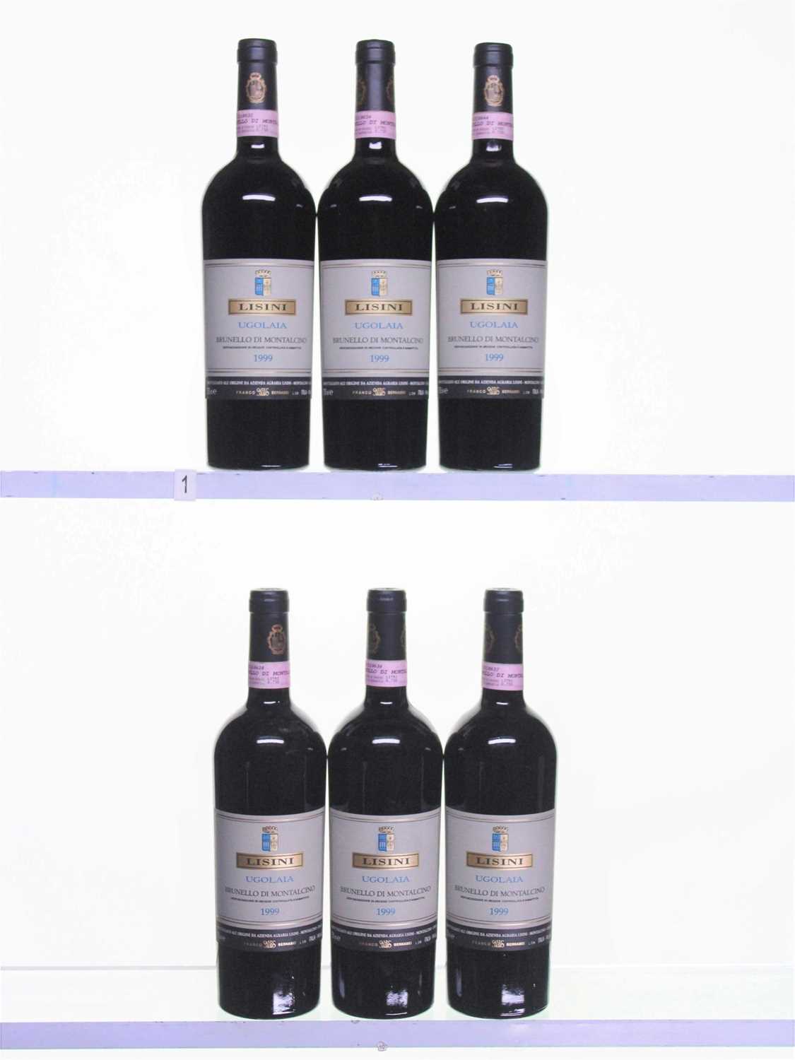 Lot 76 - 6 bottles 1999 Brunello di Montalcino Ugolaia