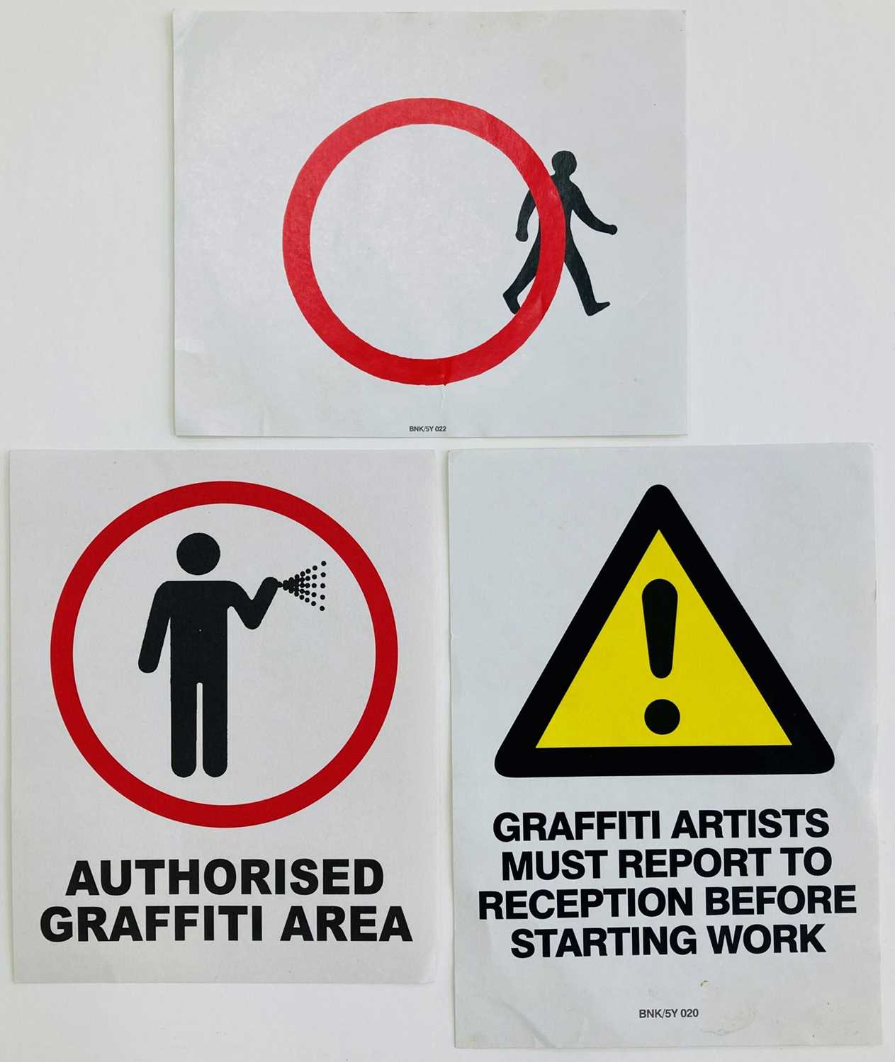 Lot 70 - Banksy (British 1974-), 'Paste-Up Stickers'