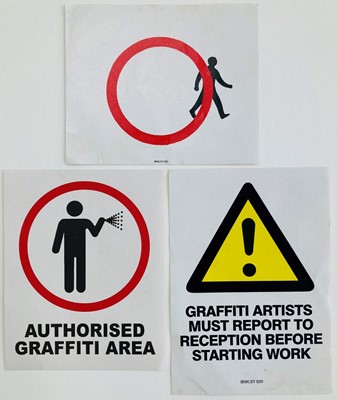 Lot 70a - Banksy (British 1974-), 'Paste-Up Stickers'