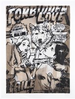 Lot 458 - Faile (Collaboration), 'Forbidden Love (Stencil)', 2008