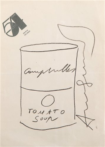Lot 344 - Attributed to Andy Warhol (American 1928-1987), 'Campbells Tomato Soup', circa 1960s