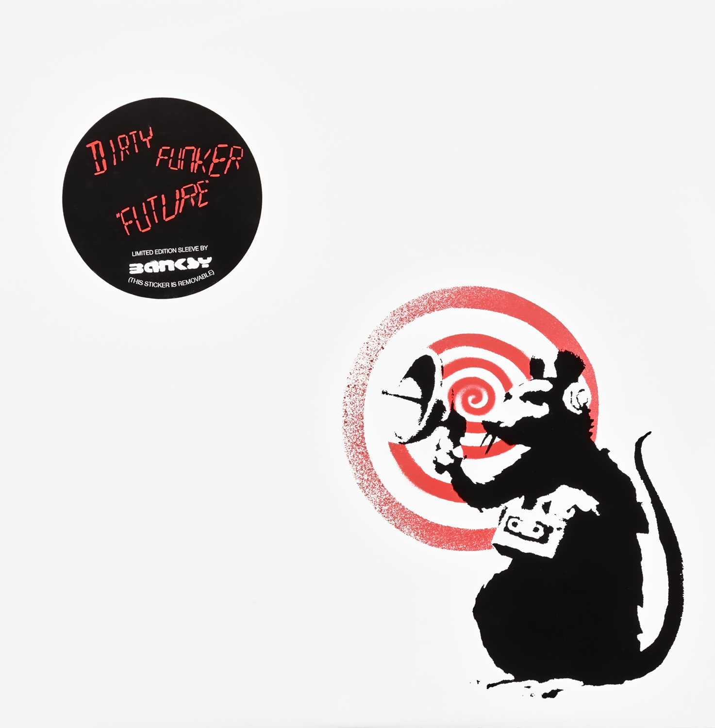 Lot 67 - Banksy (British 1974-), 'Radar Rat - Dirty Funker Vinyl (White)', 2008