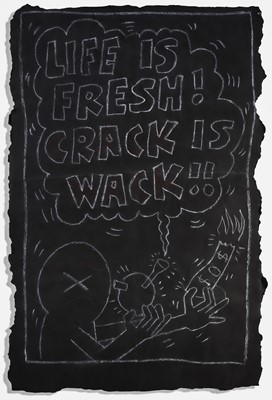 Lot 208 - Keith Haring (American 1958-1990), 'Life Is Fresh!', 1980s