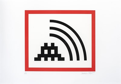 Lot 183 - Invader (French 1969-), 'Space Vibes (Red)', 2009