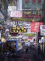 Lot 274 - Nick Walker (British b.1969), ‘Painting The Town Red / Hong Kong Street Scene Two’, 2015