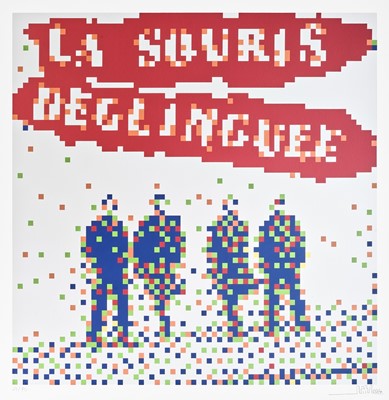 Lot 193 - Invader (French 1969-), 'La Souris Deglinguee', 2014