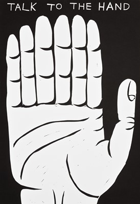 Lot 25 - David Shrigley (British 1968-), 'Talk To The Hand', 2021