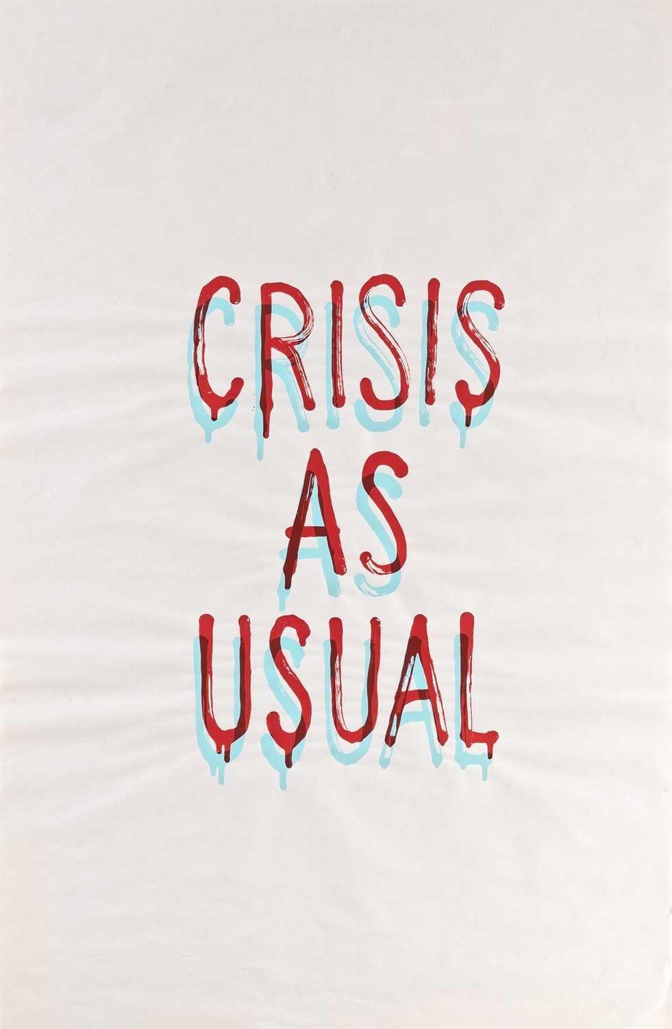 Lot 169 - Banksy (British 1974-), 'Crisis As Usual', 2019