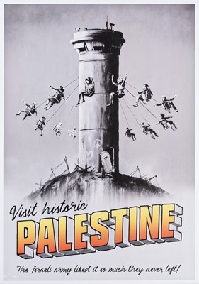 Lot 59 - Banksy (British 1974-), 'Visit Historic Palestine', 2018