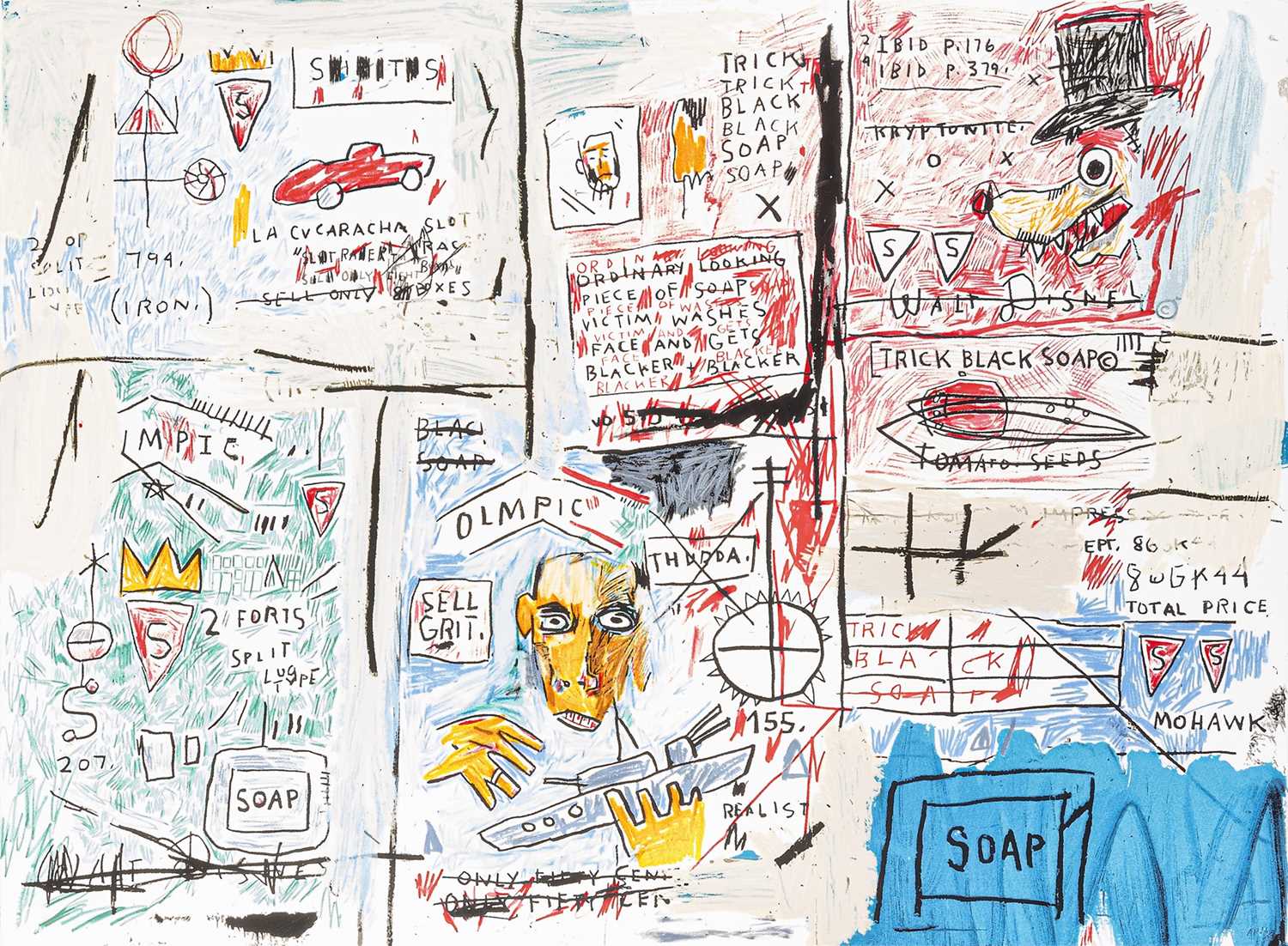 Lot 199 - Jean-Michel Basquiat (American 1960-1988), 'Olympic (1983/2017)', 2017