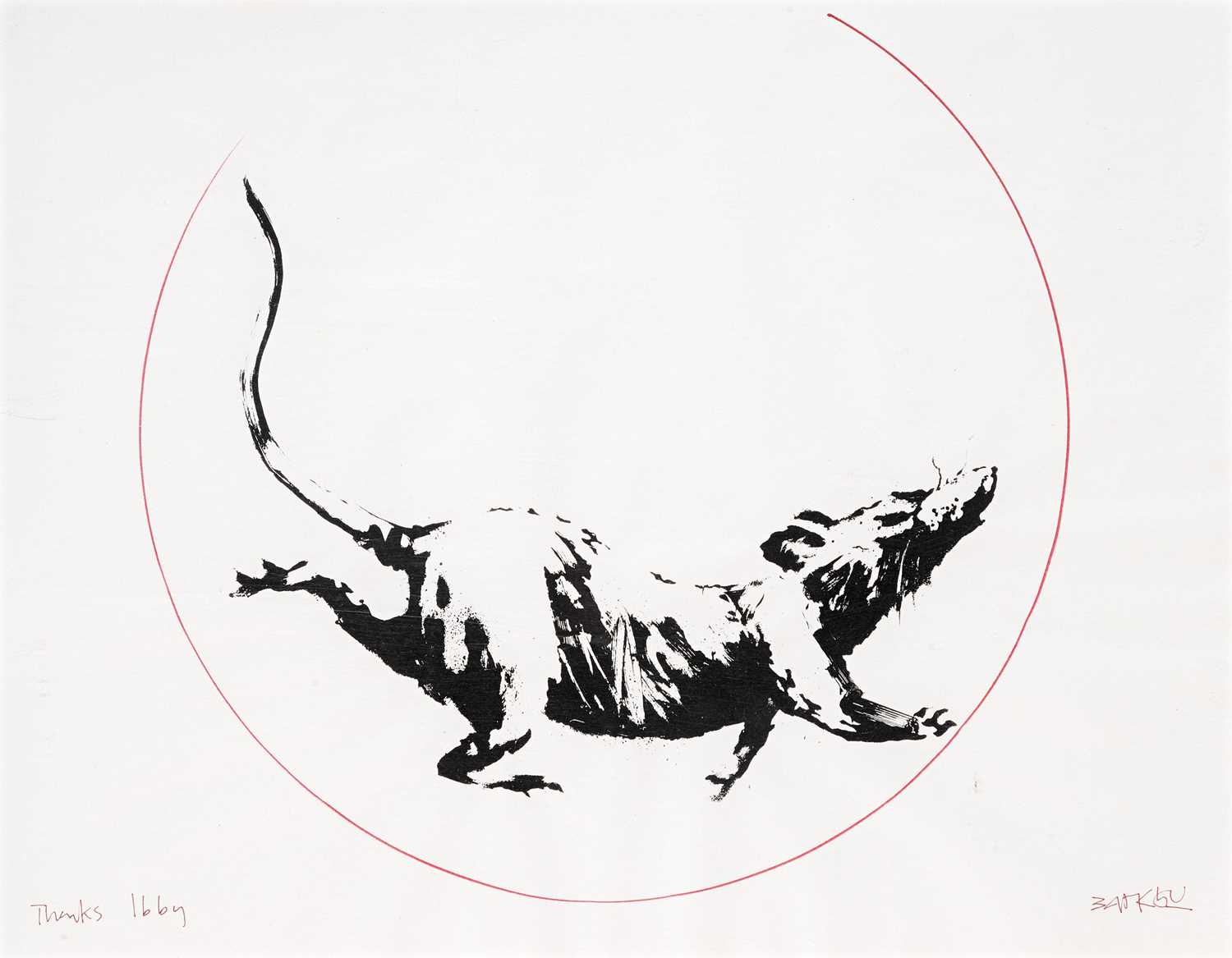 Lot 179 - Banksy (British 1974-), 'GDP Rat Gift Print', 2019