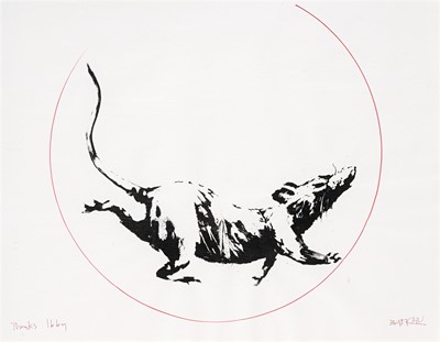 Lot 154 - Banksy (British 1974-), 'GDP Rat Gift Print', 2019