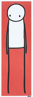 Lot 138 - Stik (British 1979-), 'Standing Figure (UK Big Issue Red), 2013