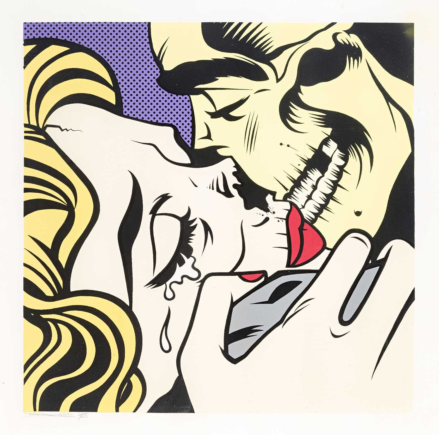Lot 53 - D*Face (British 1978-), 'Kiss Of Death (Venom)', 2011