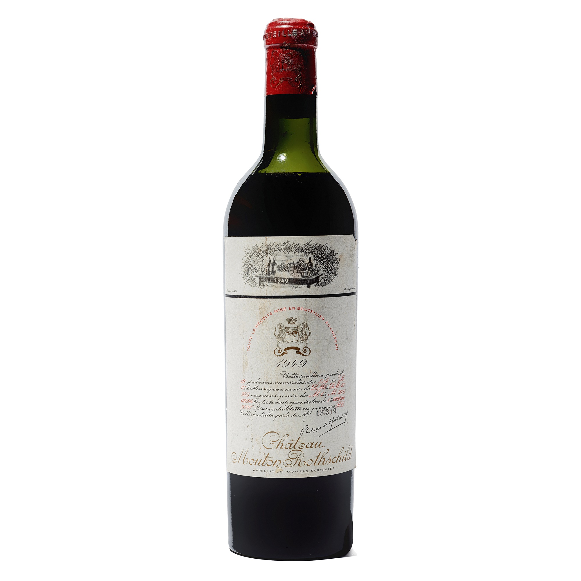 Lot 15 - 1 bottle 1949 Ch Mouton Rothschild