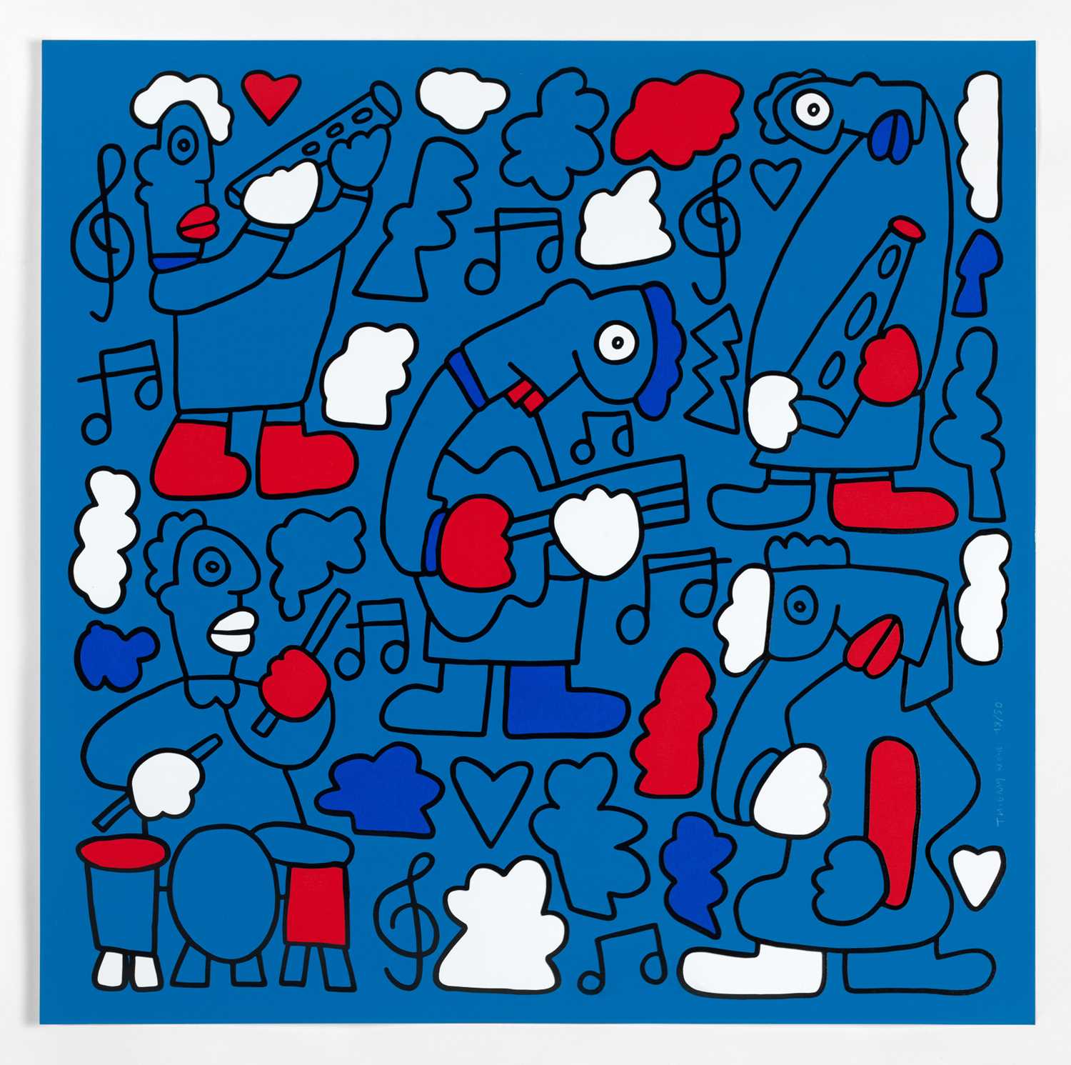 Lot 140 - Thierry Noir (French 1958-), 'The Show Must Go On', 2015