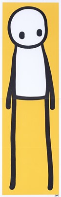 Lot 136 - Stik (British 1979-), 'Standing Figure (Book) (Yellow)', 2015