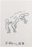 Lot 469 - Attributed to Keith Haring (American 1958-1990), untitled, 1986