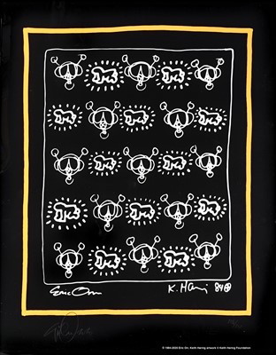 Lot 91 - Keith Haring & Eric Orr (Collaboration), 'Repeat', 2020