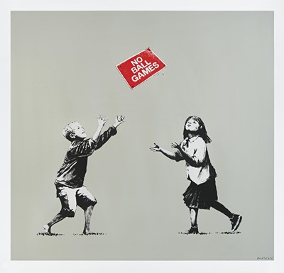 Lot 128 - Banksy (British 1974-), 'No Ball Games (Grey)', 2009