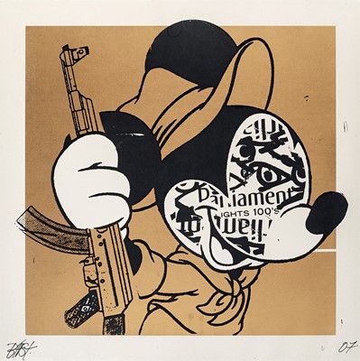 Lot 36 - BAST (American 1952-2021), 'Revolution Mickey (Gold)', 2007