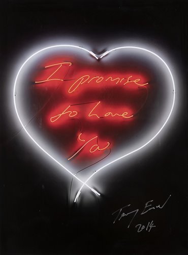 Lot 134 - Tracey Emin (British b.1963), 'I Promise To Love You', 2014