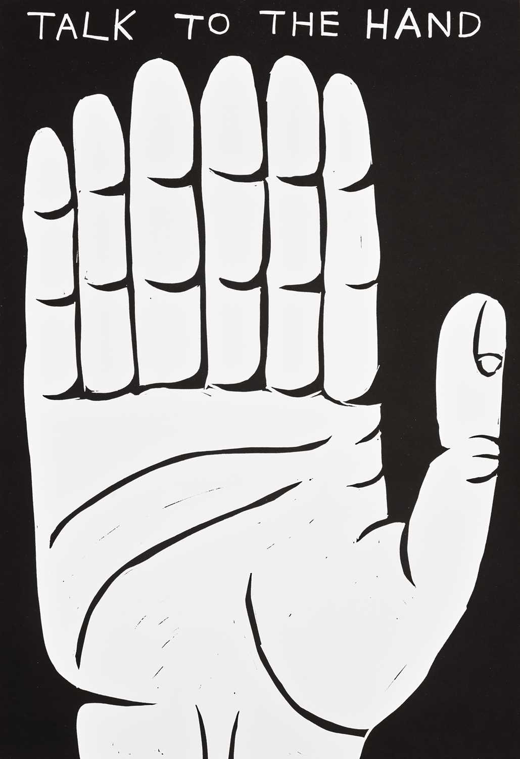 Lot 64 - David Shrigley (British 1968-), 'Talk To The Hand', 2021
