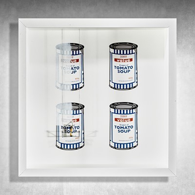 Lot 89 - Roy's People (British), 'Scrubbed Out (Soup Cans)', 2021