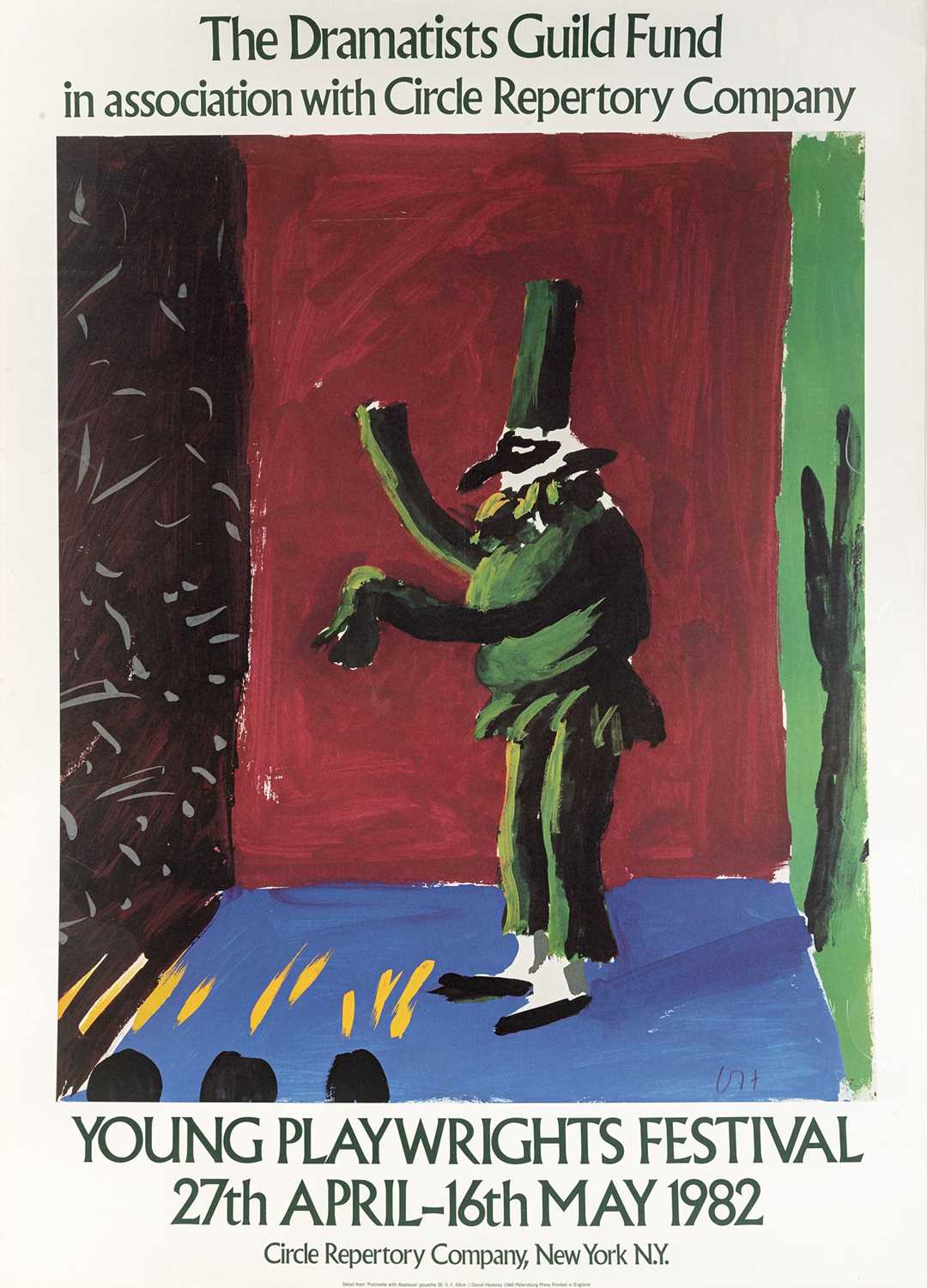Lot 49 - David Hockney (British 1937-), 'Young Playwrights Festival', 1982