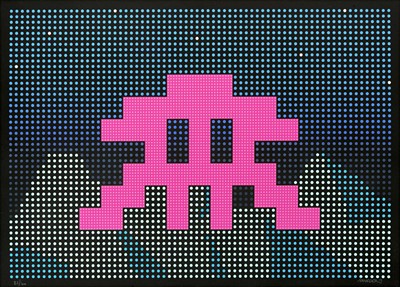 Lot 182 - Invader, (French 1969-), 'L.E.D.', 2017
