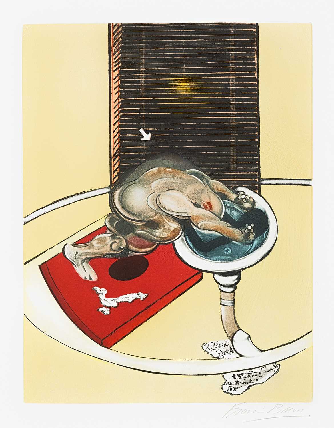 Lot 155 - Francis Bacon (British 1909-1992), 'Figure At A Washbasin', 1977-78