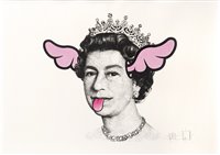 Lot 321 - D*Face (British b.1978), 'Dog Save The Queen', 2004