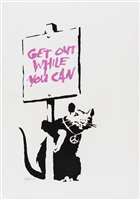 Lot 519 - Banksy (British b.1974), 'Get Out While You Can (Pink)', 2004