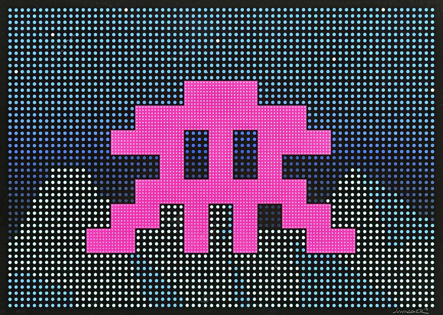 Lot 167 - Invader, (French 1969-), 'L.E.D.', 2017