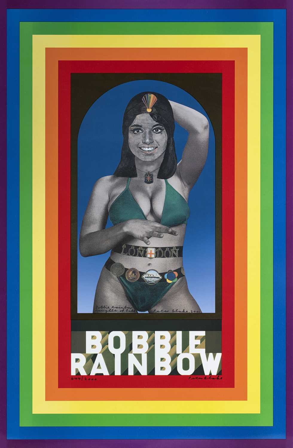 Lot 91 - Peter Blake (British b.1932), 'Bobbie Rainbow', 2001