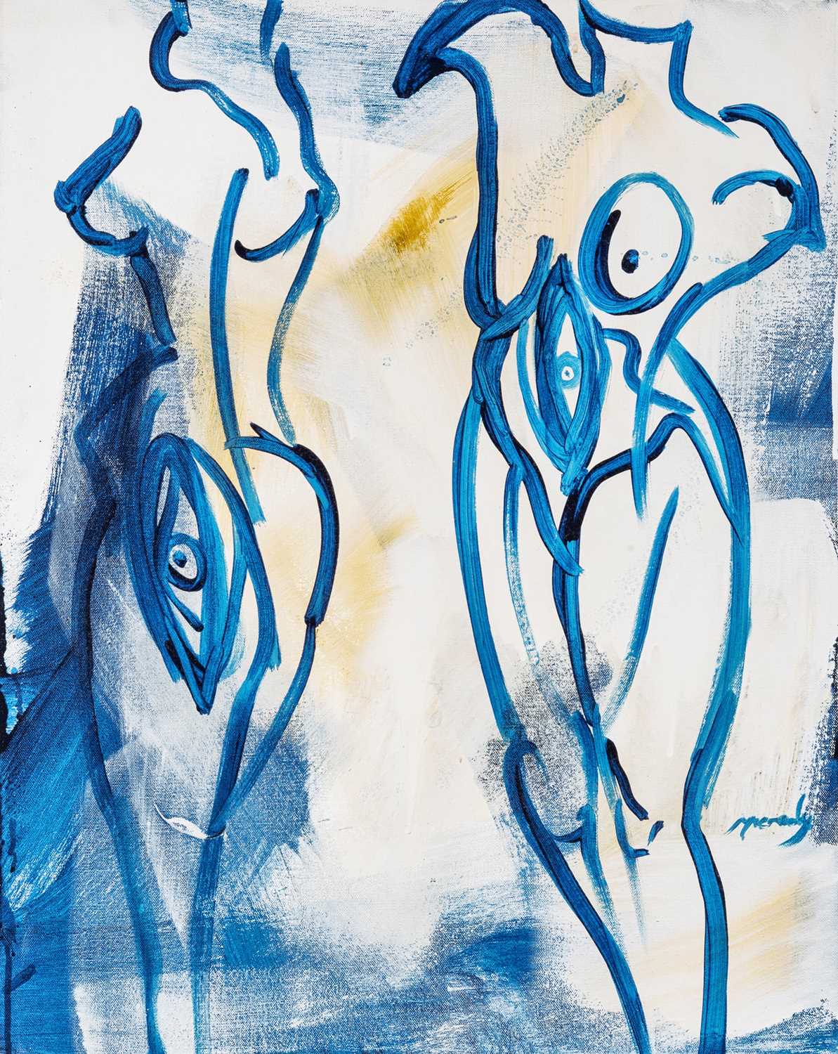 Lot 145 - Conor McCreedy (South African 1987-), 'Figures With Eyes', 2010