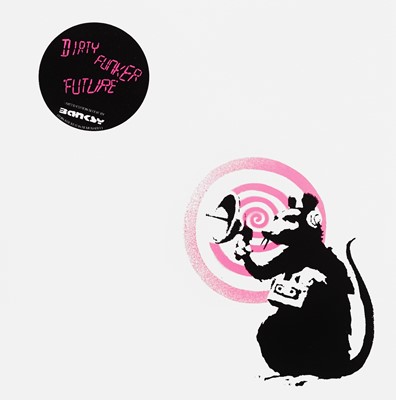 Lot 75 - Banksy (British 1974-), 'Radar Rat - Dirty Funker Vinyl (Pink)', 2008