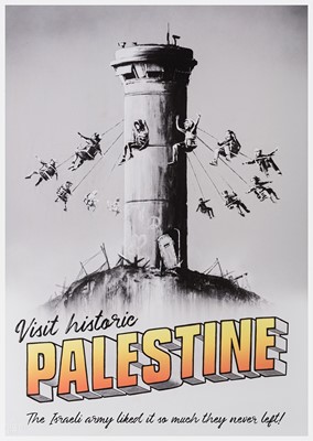 Lot 71 - Banksy (British 1974-), 'Visit Historic Palestine', 2018
