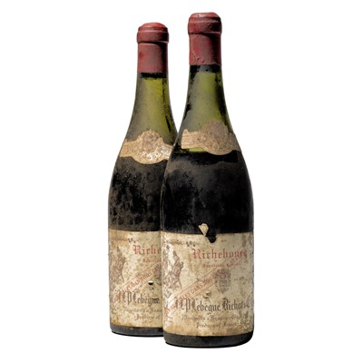 Lot 75 - 2 bottles 1945 Richebourg Lebegue-Bichot