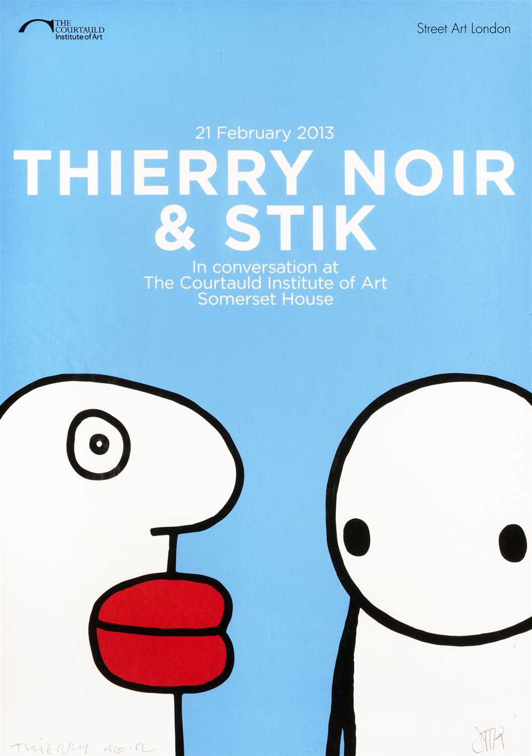 Lot 281 - Stik & Thierry Noir (Collaboration), 'In Conversation', 2013