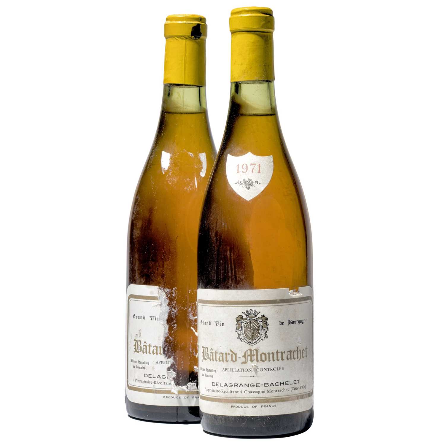 Lot 88 - 2 bottles 1971 Batard Montrachet Delagrange-Bachelet
