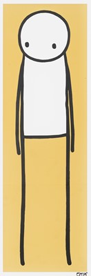 Lot 128 - Stik (British 1979-), 'Standing Figure (UK Big Issue Yellow), 2013
